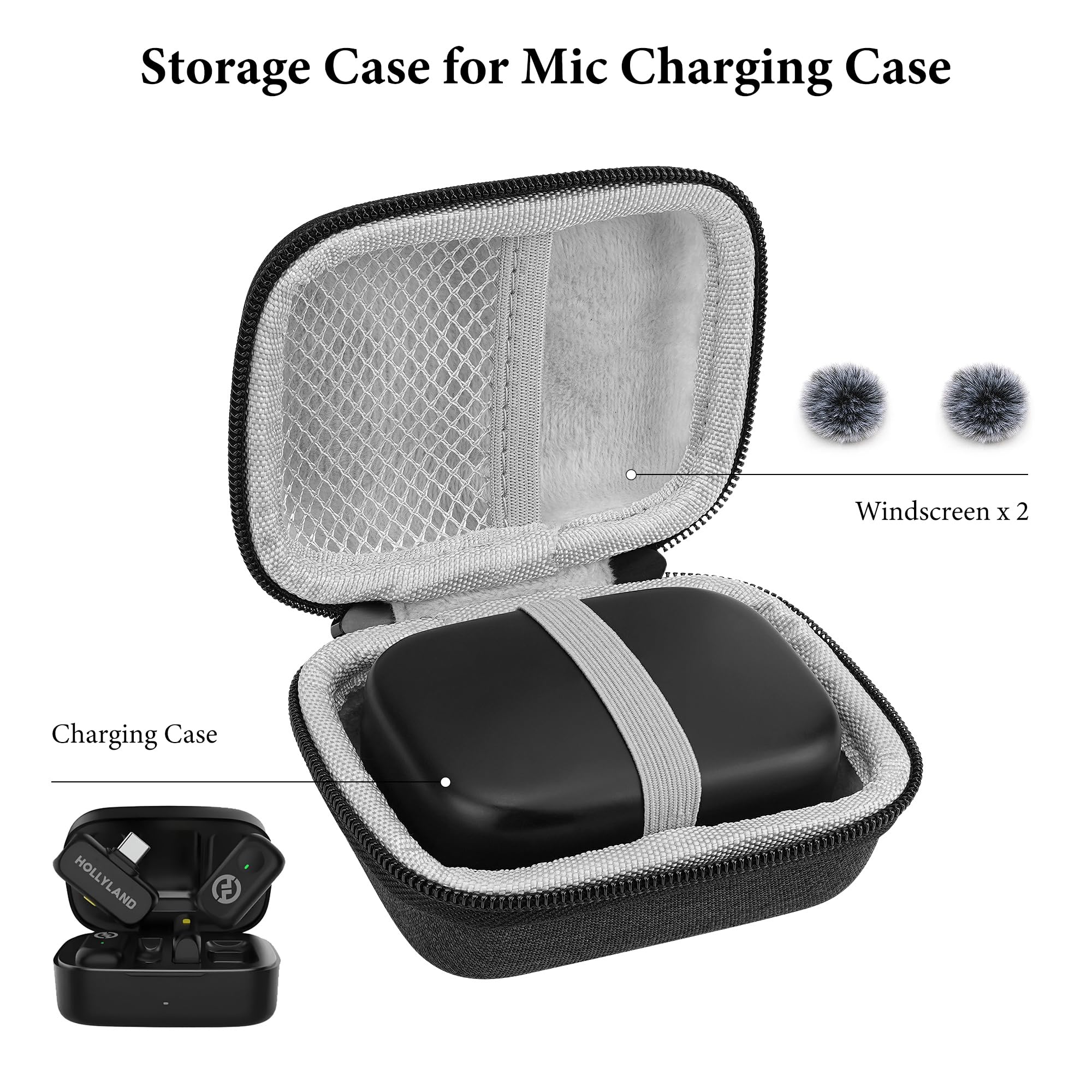HOLLYLAND マイク用アクセサリー ケース Amazon.com: Geekria for Creators Microphone Carrying Case